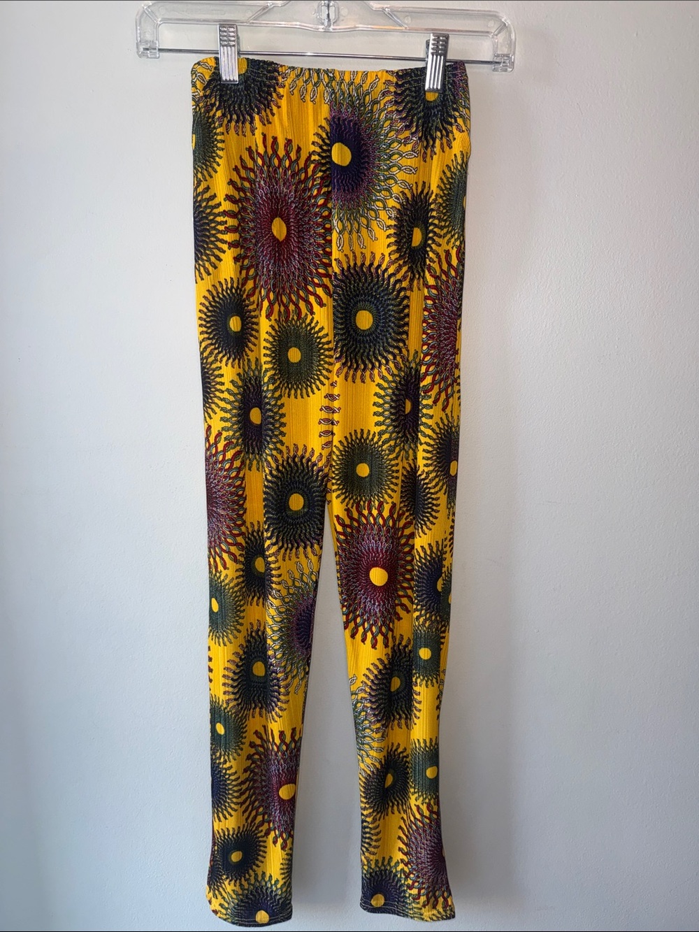 Ankara-style Psychedelic Ankle Pants Sun Style Floral